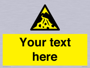 Custom Warning: Debris flow zone